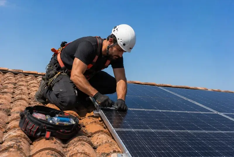 Maintenance et monitoring de panneaux solaires à Massieux