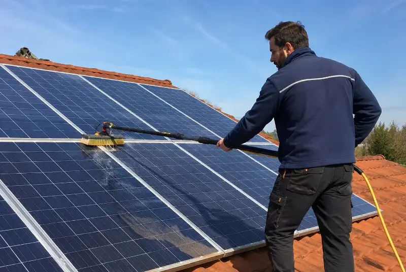 Nettoyage et entretien de panneaux solaires à Massieux